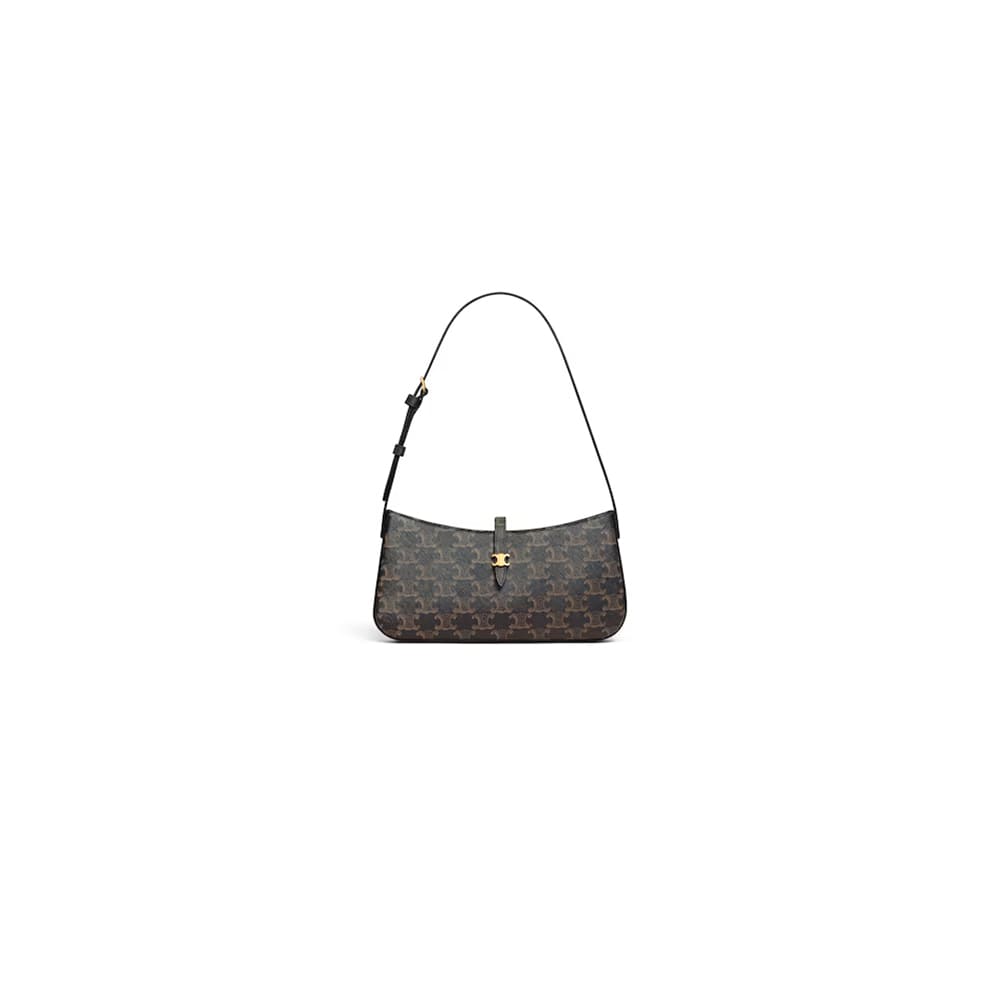 Celine TINA SHOULDER BAG IN Triomphe canvas